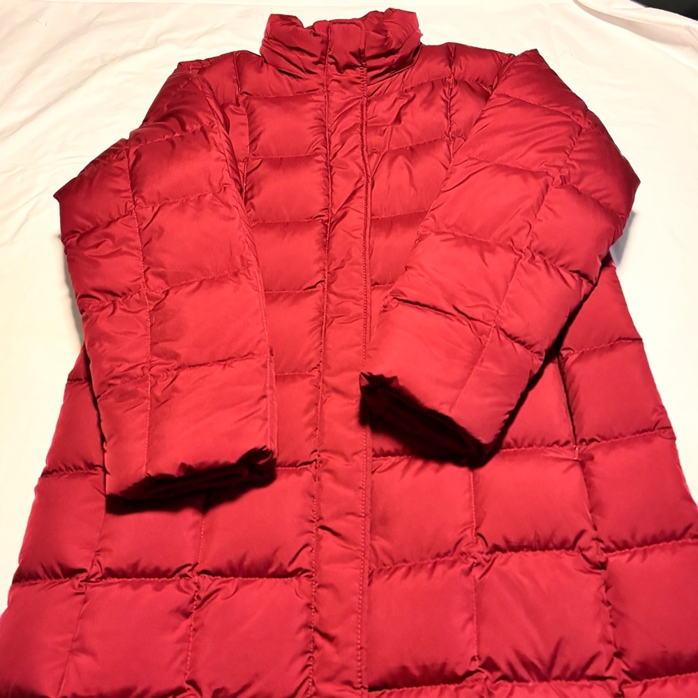 Lands' End Red Puffer Jacket - Picture 2 of 11